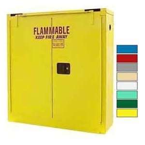  Self Close, Wall Mounted Flammable Cabinet Yellow 