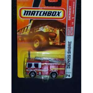  Matchbox 2008 Emergency Series 5 of 6 #74 Red Dennis Sabre 