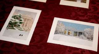 GEORGE W. BUSH WHITE HOUSE Christmas Card Complete COLLECTION, Frame 