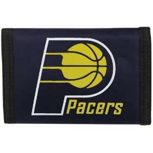   NBA Indiana Pacers Navy Blue Nylon Tri Fold Wallet