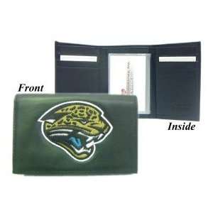   Jaguars NFL Embroidered Leather Tri Fold Wallet