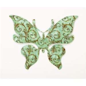 Metal, patina butterfly