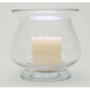  Small Flared Rim Footed Hurricane Candle Holder