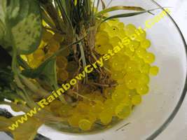 Clear Crystal Soil Gel Ball Water Marbles Plants Decoration Wedding 