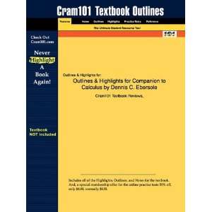  Studyguide for Companion to Calculus by Dennis C. Ebersole 