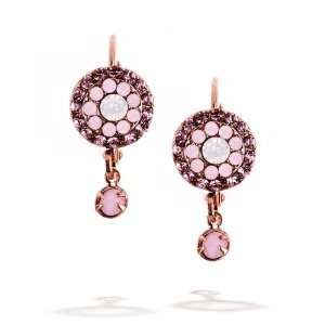  Amaro Earrings   Petite Circle of Light Amulet in Rose and 