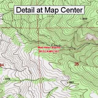   Quadrangle Map   Mad River Buttes, California (Folded/Waterproof