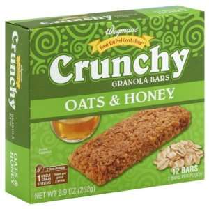 Wgmns Food You Feel Good About Crunchy Granola Bars, Oats & Honey, 8.9 