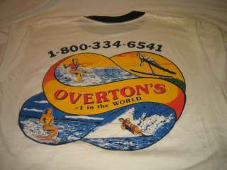 OVERTONS 1983 National waterski t shirt   Men L Vintage  