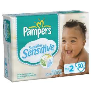  Pampers Swaddlers Sensitive Diapers Jumbo Pack Size 2 30ct 
