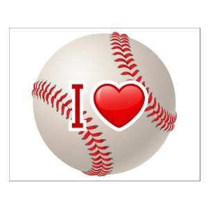  Small Poster I Love Baseball 