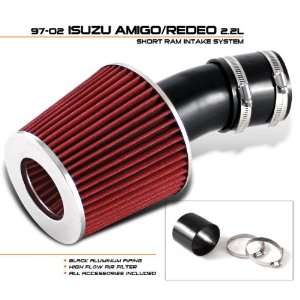  94 03 Isuzu Rodeo 3.2L/3.5L Short Ram Intake   Black 