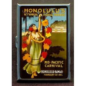 KL HAWAII 1911 SEXY TRAVEL POSTER ID CREDIT CARD WALLET CIGARETTE CASE 