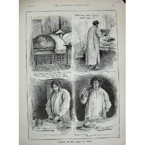   Beechams Pills Man Sleeping Bed Print 1891