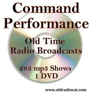   PERFORMANCE Old Time Radio 283 Episodes  DVD OTR Stars Celebrities
