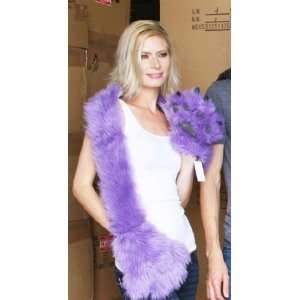  Furry Bear Paw Scarf and Glove Combo Purple Everything 
