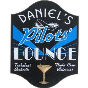  Pilots Lounge Manchester Design Personalized 18x14 Davis 