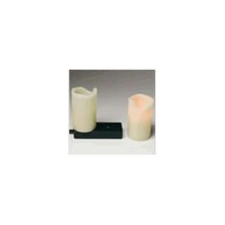  Smart Candle LED Rechargeable Wax Pillar 2 Pack Ivory 