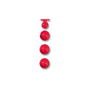  Replacement Stud Buttons (Red) 