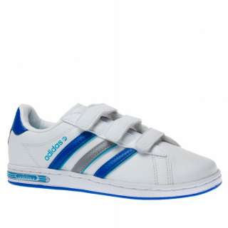 Adidas Derby 2 Cf K White Trainers Shoes Kids New  