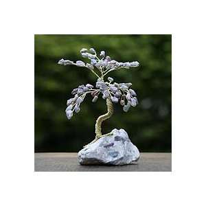    NOVICA Tourmaline gemstone tree, Happiness 