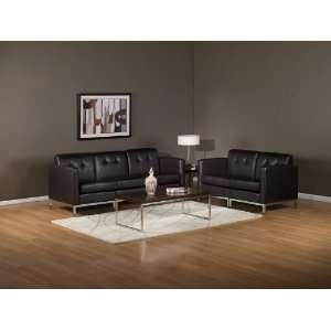  5pc Contemporary Modern Leatherette Sofa Set, AX WAL S7 