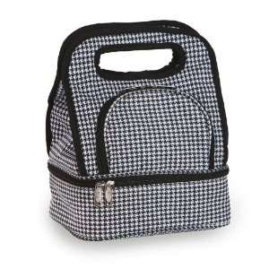  Picnic Plus PSM 144HT Savoy Black And White Lunch Tote 