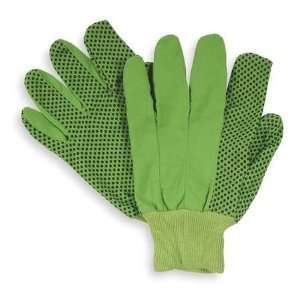 com Gloves, Brite Force High Visibility Glove,Canvas,Hi Vis,PVC Dots 