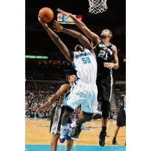  San Antonio Spurs v New Orleans Hornets Emeka Okafor and 