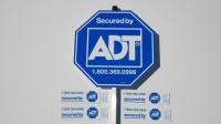 AUTHENTIC ADT HOME SECURITY ALARM SYSTEM YARD SIGN & 4 WINDOW 
