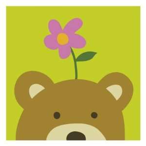  Peek a Boo VI, Bear Giclee Poster Print by Yuko Lau, 24x24 