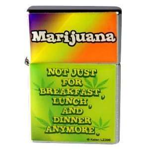  Marijuana Flip Top Lighter