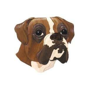    Boxer Head Intarsia Plan (Woodworking Plan)