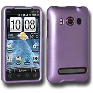  New Amzer Polished Purple Snap Crystal Hard Case For Htc Evo 