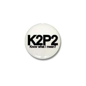  K2P2 Knit Purl Knitting Mini Button by  Patio 