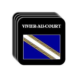 Champagne Ardenne   VIVIER AU COURT Set of 4 Mini Mousepad Coasters