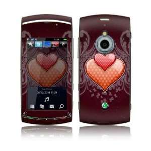  Sony Ericsson Vivaz Pro Skin Decal Sticker   Double Hearts 