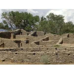 Anasazi Ancestral Puebloan Ruins of a Chacoan Outlier Pueblo at Aztec 