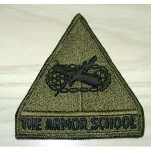    US Armor School Patch Viet Nam Era Subdued 