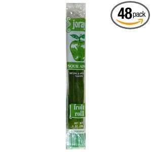 Joray Fruit Roll, Sour Apple, 1 Ounce Units (Pack of 48)  