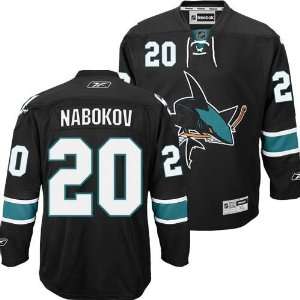  Evgeni Nabokov Premier Jersey   San Jose Sharks (Black 