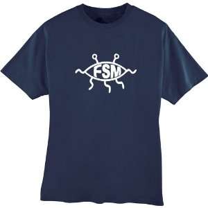  Flying Spaghetti Monster Shirt NAVY SIZE ADULT EXLARGE 