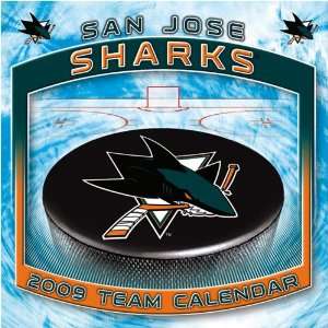  San Jose Sharks NHL Box Calendar