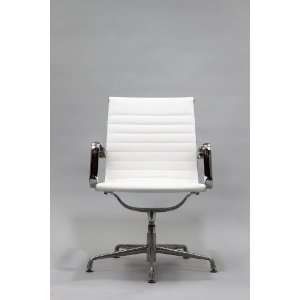 Lexington Modern Discovery Conference Chair, White Vinyl 
