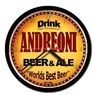  ANDREONI beer and ale wall clock 