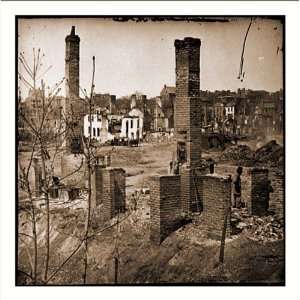   Richmond Va. Chimneys standing in the burned district