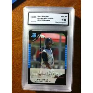 Andrew McCutchen 2005 Bowman #BDP63 RC graded GEM MINT 10