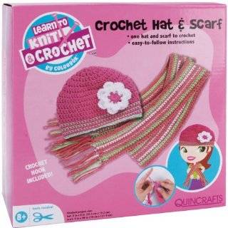 Colorbok Learn To Crochet Kit, Hat and Scarf