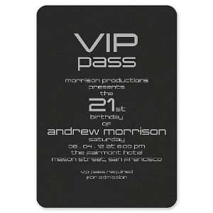 Vip Pass Invitation by Checkerboard