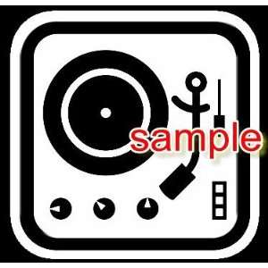  TURNTABLES DECK WHITE 10 VINYL DECAL STICKER Everything 